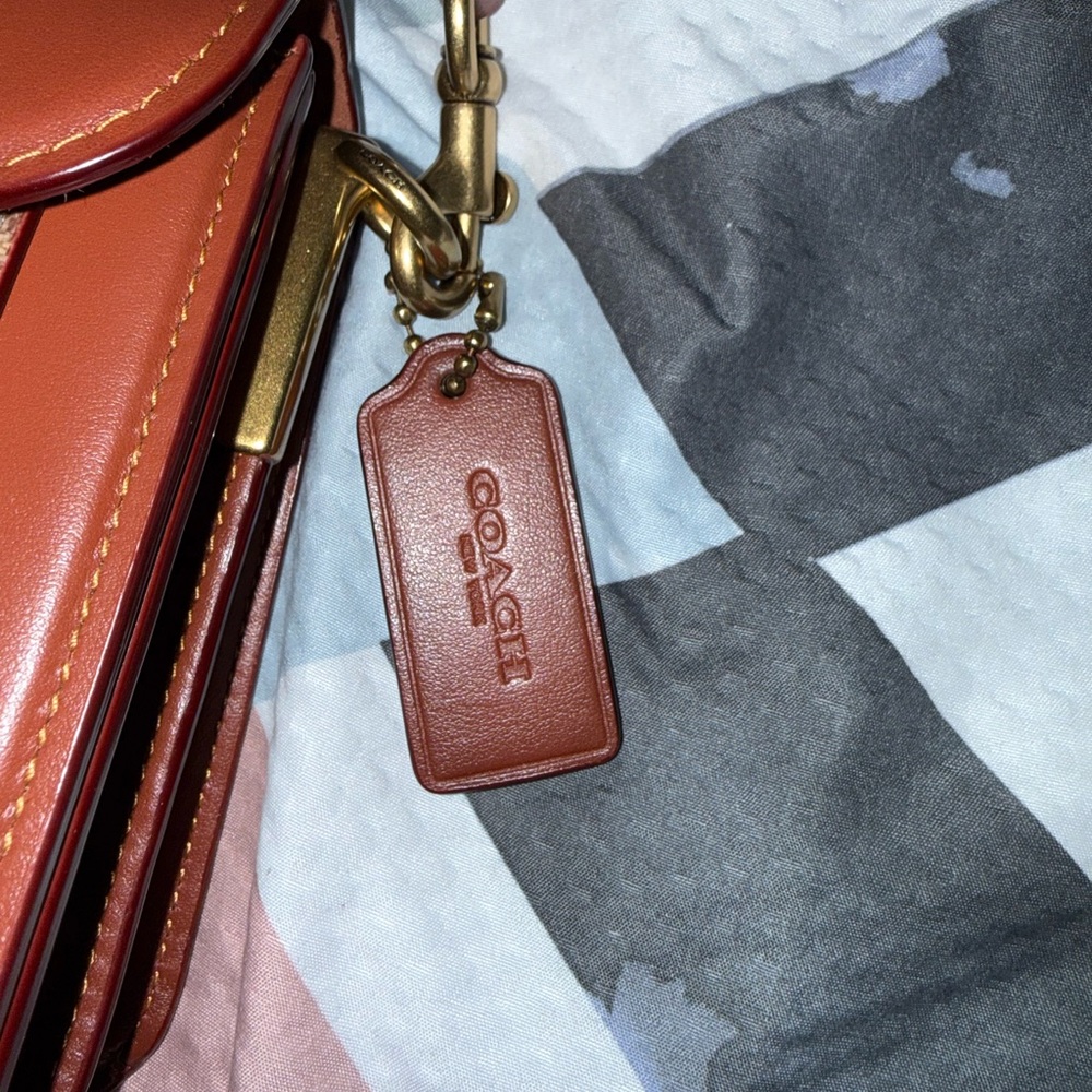 Coach Tabby 26 Signature Logo Coated Canvas Shoulder Bag - Picture 6 of 10